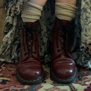 Dr. Martens 1460 Smooth Leather Lace Up Boots